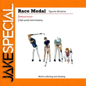 Miniature Golf Figure Set for Dioramas