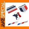 3D Aluminum France Flag Map Emblem Decal