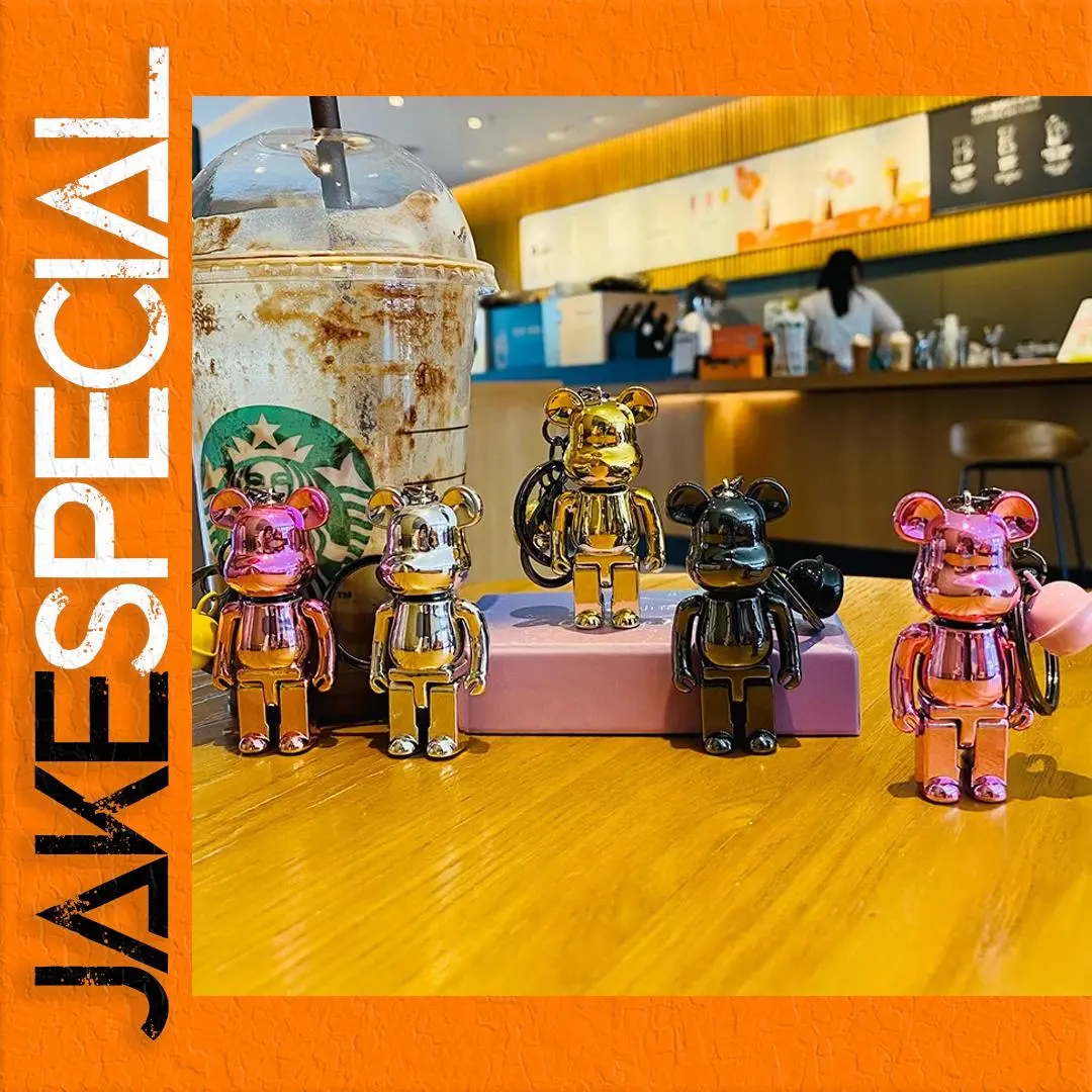 Cute Bearbrick Keychain Action Figures Collection 1 Cute Bearbrick Keychain Action Figures Collection