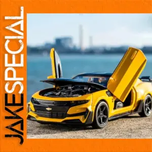 1/32 Scale Yellow Camaro Model Car