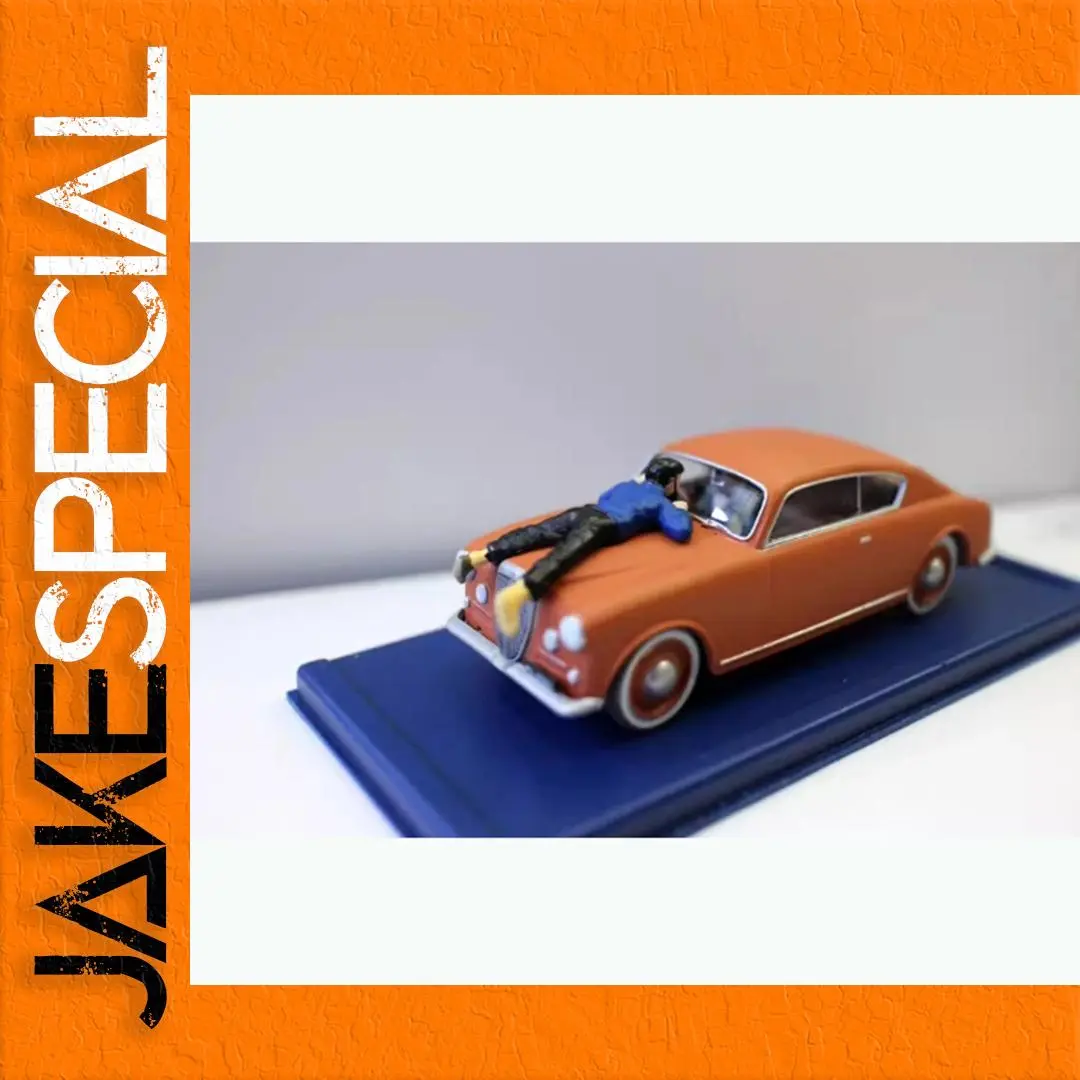 Vintage 1/43 Scale Car Model with Figurine 1 Vintage 1/43 Scale Car Model with Figurine