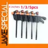 4-Inch Quick Ratchet Release Clamp Set