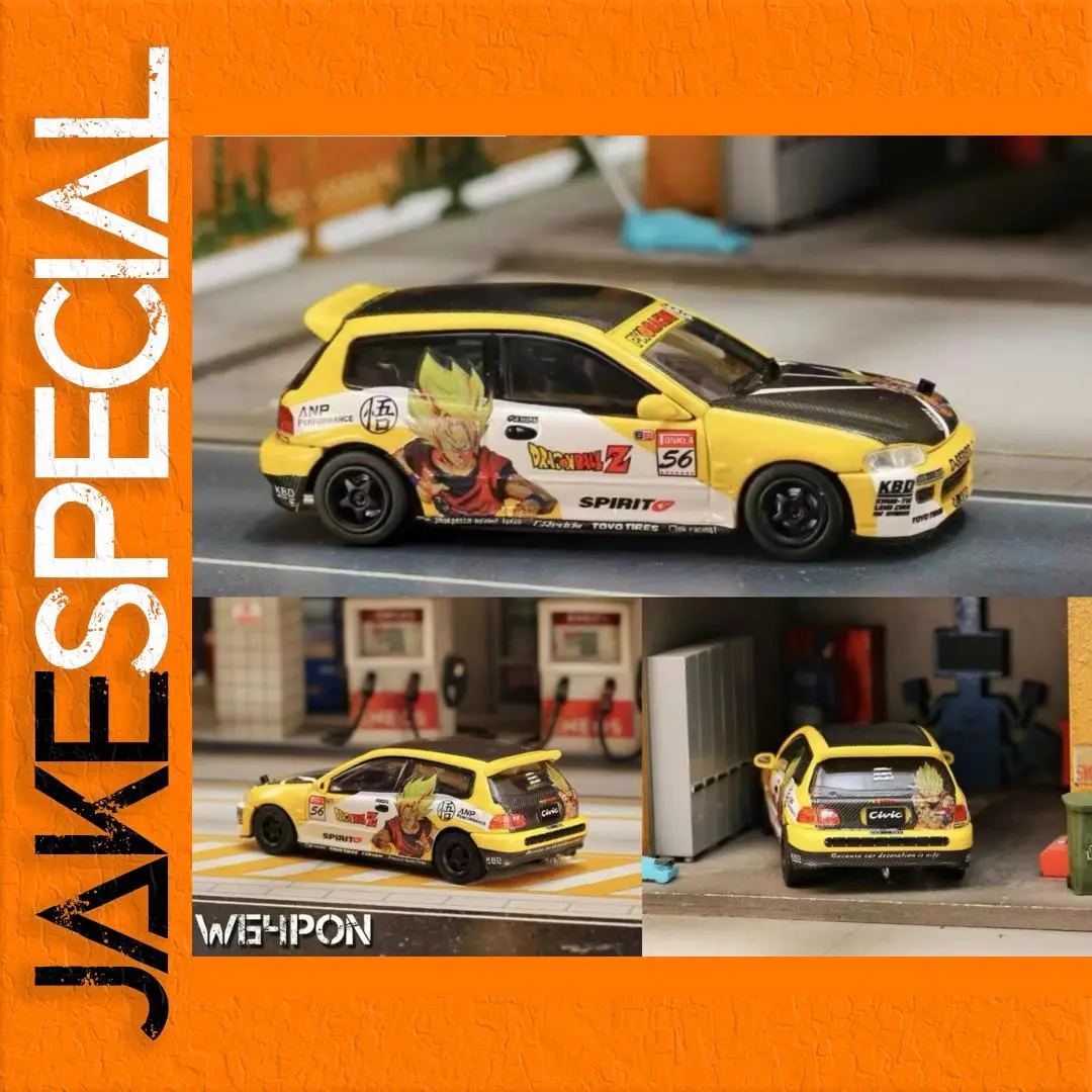 1:64 Honda Civic EG6 Diecast Model Car 1 1:64 Honda Civic EG6 Diecast Model Car