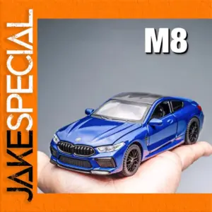 BMW M8 Miniature Model 1:32 Scale Blue