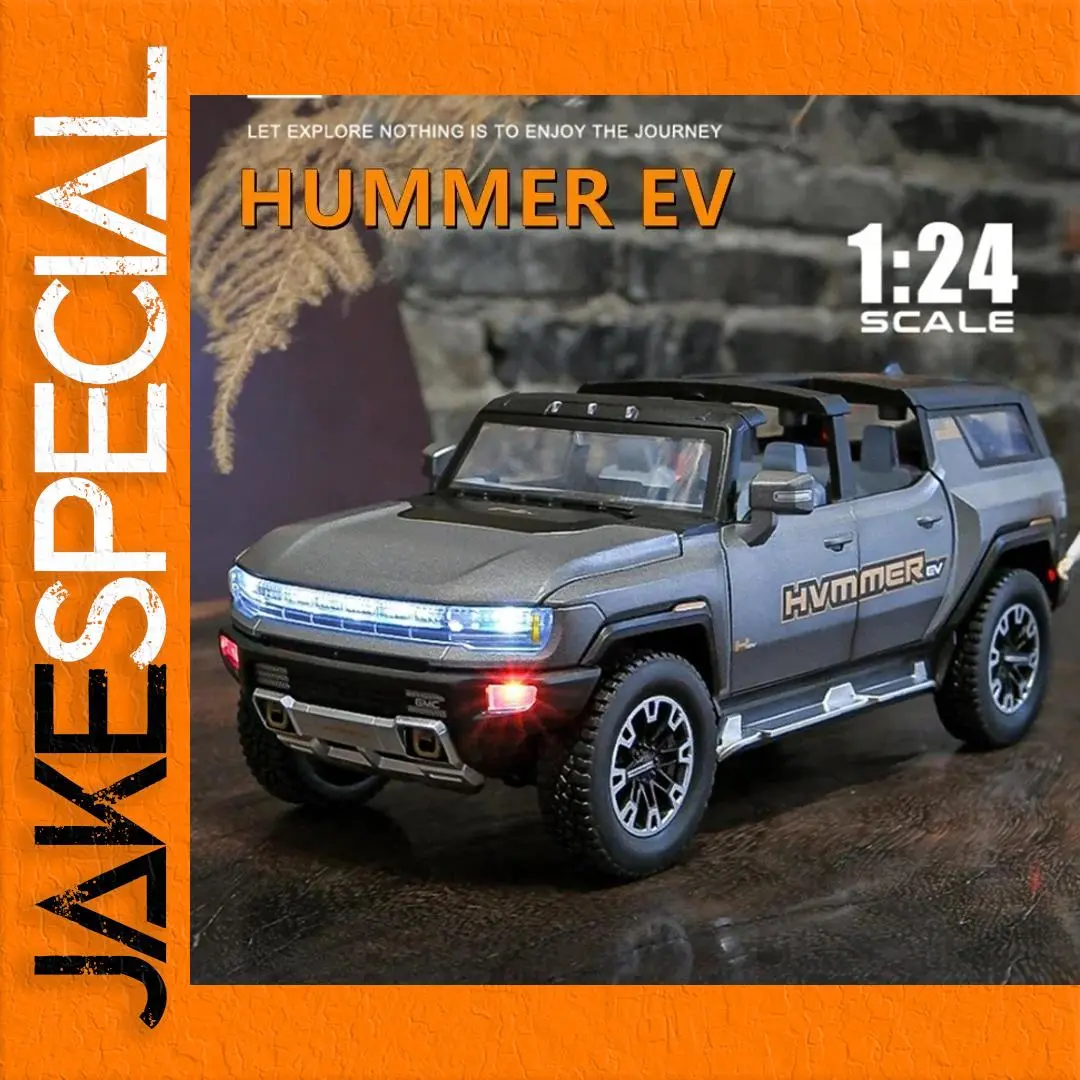 1:24 Scale HUMMER EV Diecast Model with LED 1 1:24 Scale HUMMER EV Diecast Model with LED