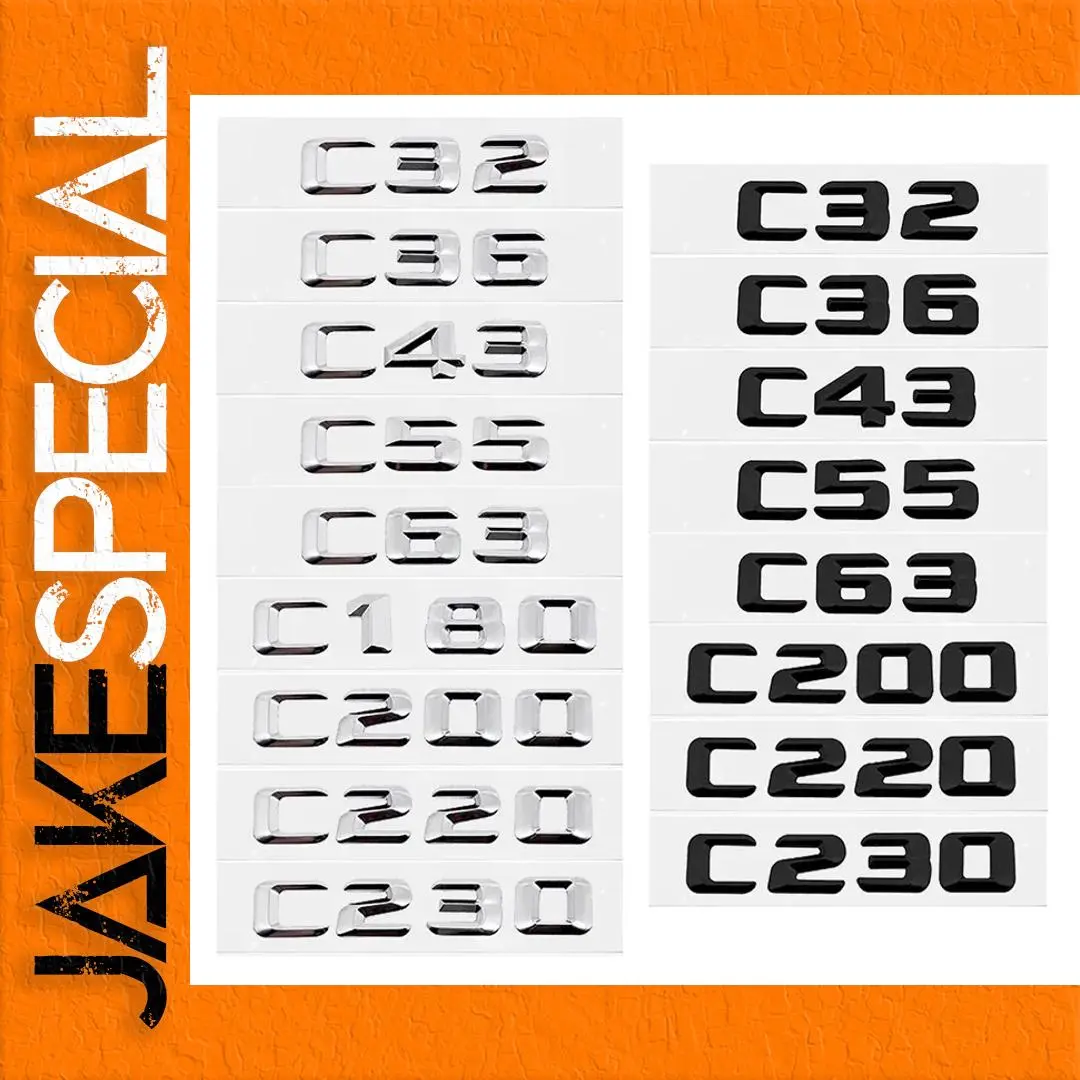 3D Car Tail Letter Stickers for Mercedes Benz 1 3D Car Tail Letter Stickers for Mercedes Benz