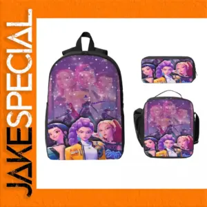 Kpop Demon Hunters Backpack Set with Lunch Box