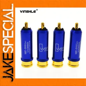 WBT-0110Cu Male RCA Connectors Set of 4