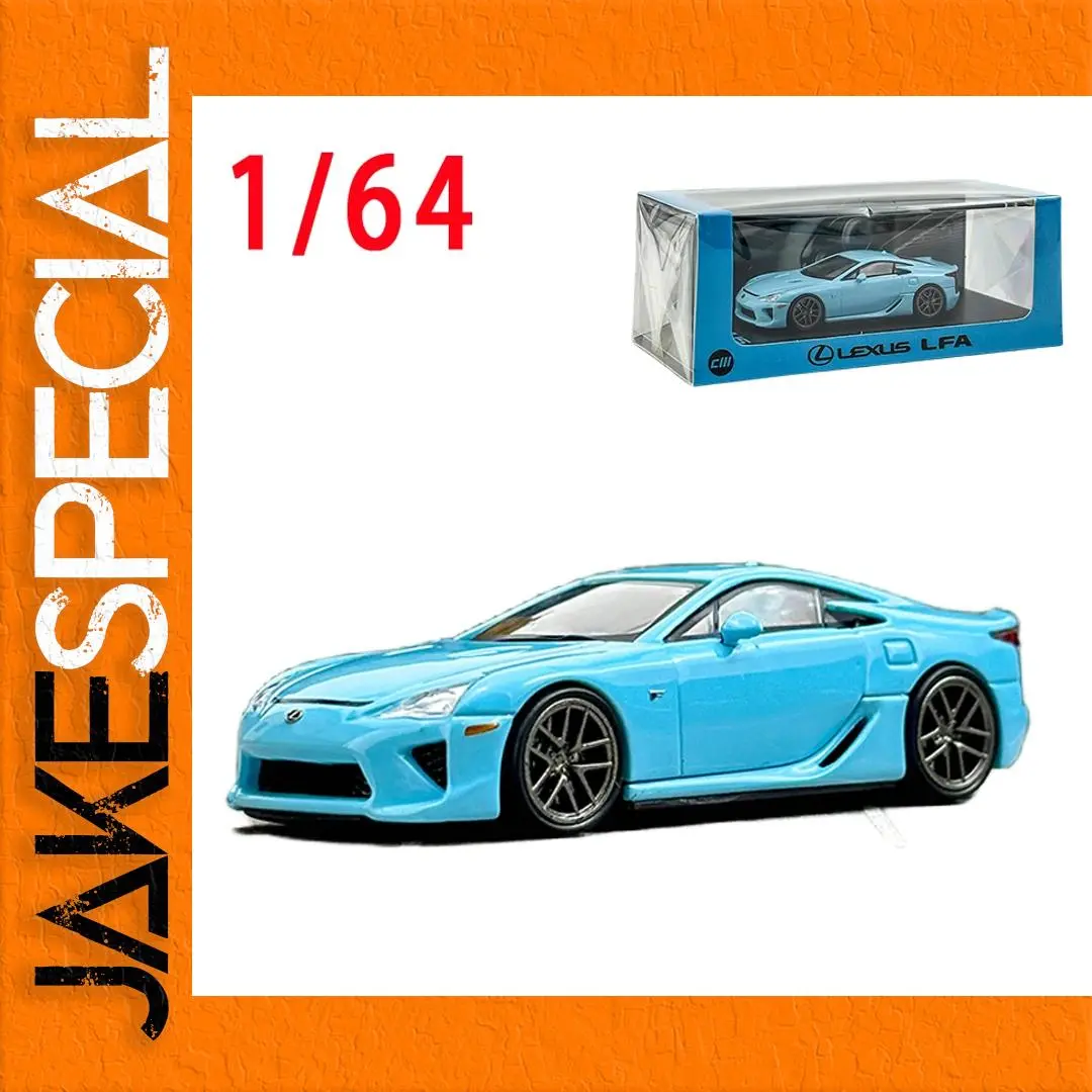 Lexus LFA Diecast Model 1/64 Scale Light Blue 1 Lexus LFA Diecast Model 1/64 Scale Light Blue
