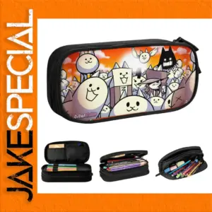 Fun Cartoon Cat-Themed Pencil Case