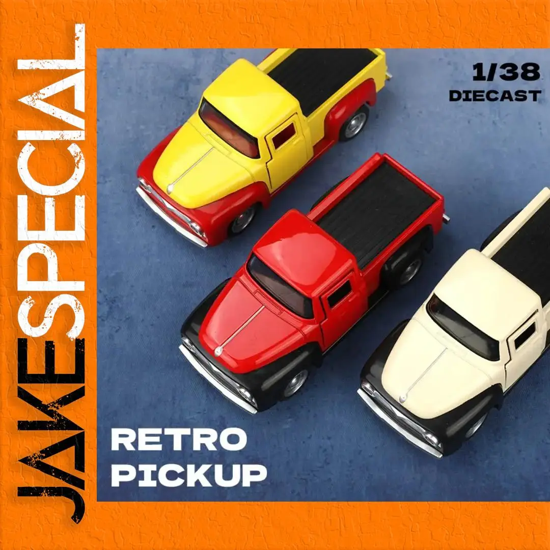Classic Pickups Truck Model 1:38 Scale Diecast 1 Classic Pickups Truck Model 1:38 Scale Diecast