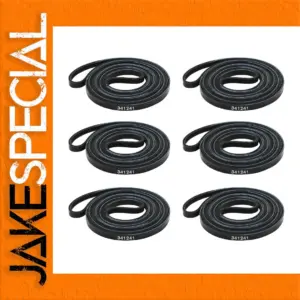Set of Six Durable Dryer Drum Belts