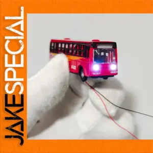 N Scale Metal Miniature Model Bus 1:150