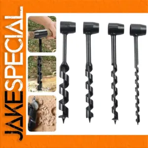 Manual Auger Drill Set with 4 Sizes