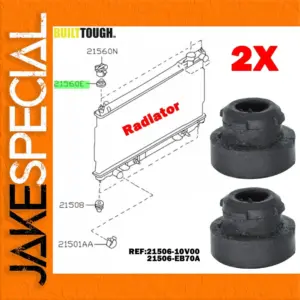 Upper Radiator Rubber Mounting Bushings for Nissan