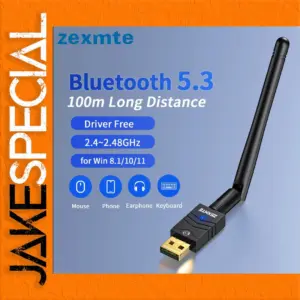 Zexmte USB Bluetooth Adapter v5.3 v5.1 3Mbps