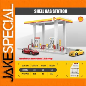 Shell Gas Station Model 1:64 Scale Assembly