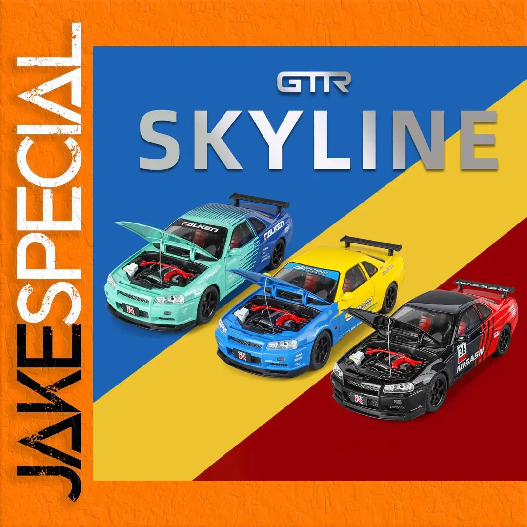 1/18 Nissan Skyline GTR R34 Scale Model Car 1 1/18 Nissan Skyline GTR R34 Scale Model Car