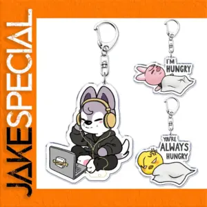 Acrylic Cartoon Keychain Set - Dog, Rabbit, Chick