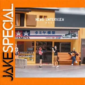 1/64 Scale Hand-Painted News Reporter Figure