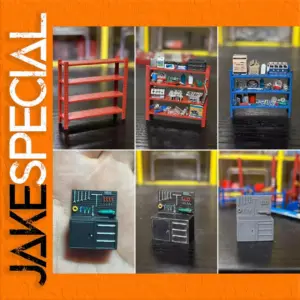 1/64 Scale Miniature Tool Rack and Cabinet