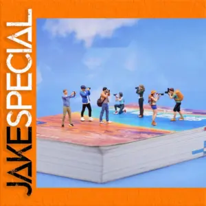 Miniature Resin Photographer Figures Set of Seven