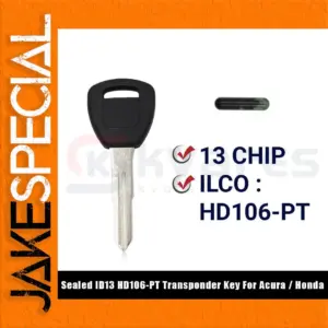 Honda Transponder Car Key with ID13 Chip
