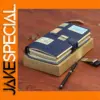 Retro Navy Blue Leather Notebook A6 Size