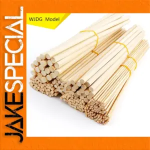 Small Solid Bamboo Sticks Set for Crafting