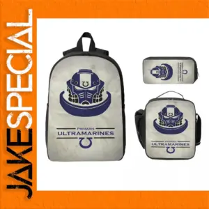 3-Piece Cartoon School Bag Set for Students