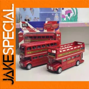 1:64 Scale London Bus Alloy Model Red