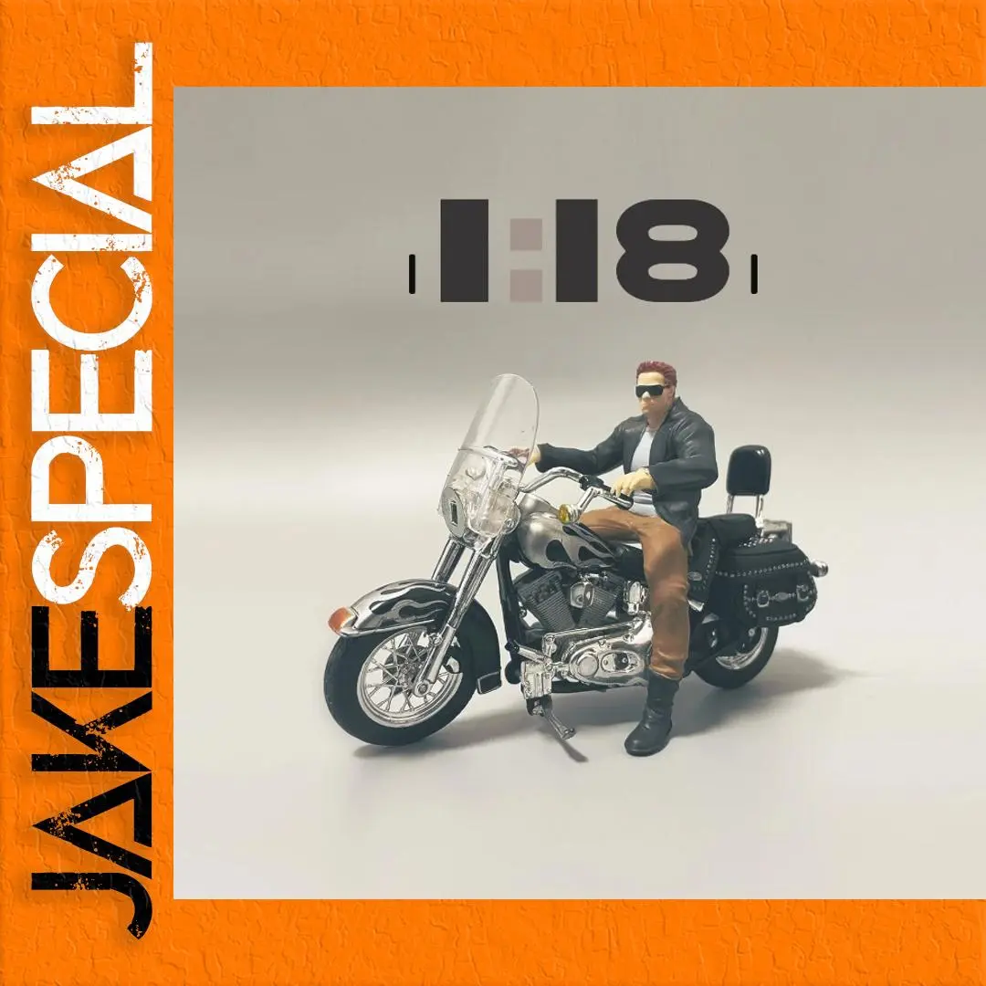 1:18 Scale Diecast Motorcycle Model with Rider 1 1:18 Scale Diecast Motorcycle Model with Rider