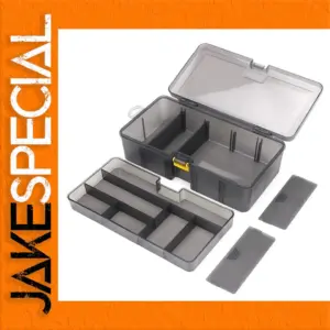 Portable Double Layer Tool Storage Box
