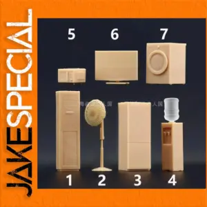 Miniature Resin Household Appliance Model Set