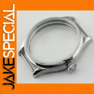 Elegant 44mm Stainless Steel Watch Case