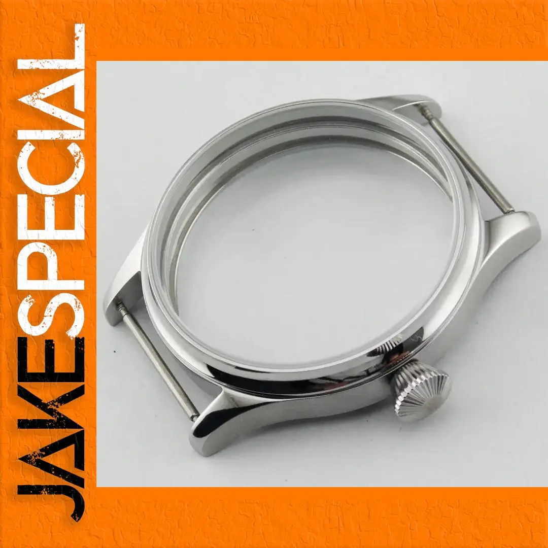 Elegant 44mm Stainless Steel Watch Case 1 Elegant 44mm Stainless Steel Watch Case