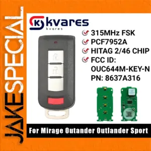KVARES Smart Key for Mitsubishi Vehicles