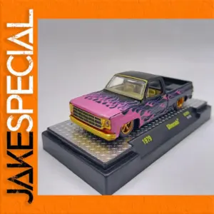M2 Diecast Model Car Pink Pickup 1:64 Scale