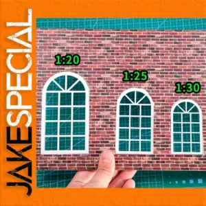 Diorama Window Set with 3 Scales and Design