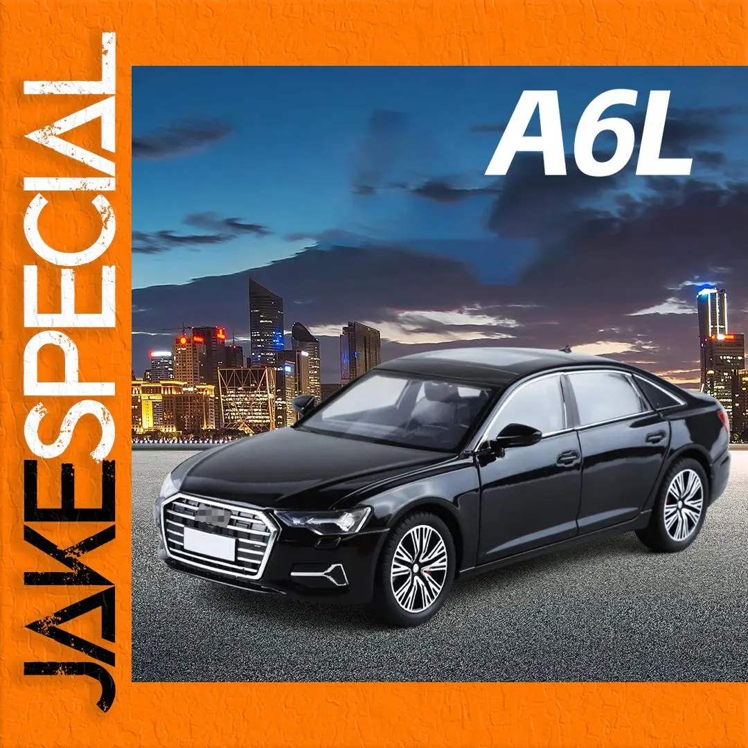 1:24 Scale A6L Alloy Car Model with Lights 1 1:24 Scale A6L Alloy Car Model with Lights