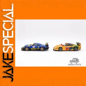 Sparky x Tiny 1:64 GT1 Blue Coral Diecast Set