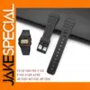 Black Silicone Watch Strap Adjustable 18cm