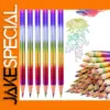 Rainbow Gradient Wooden Pencils Set of 5 or 10