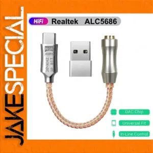 USB Type C to 3.5mm Audio Interface with DAC