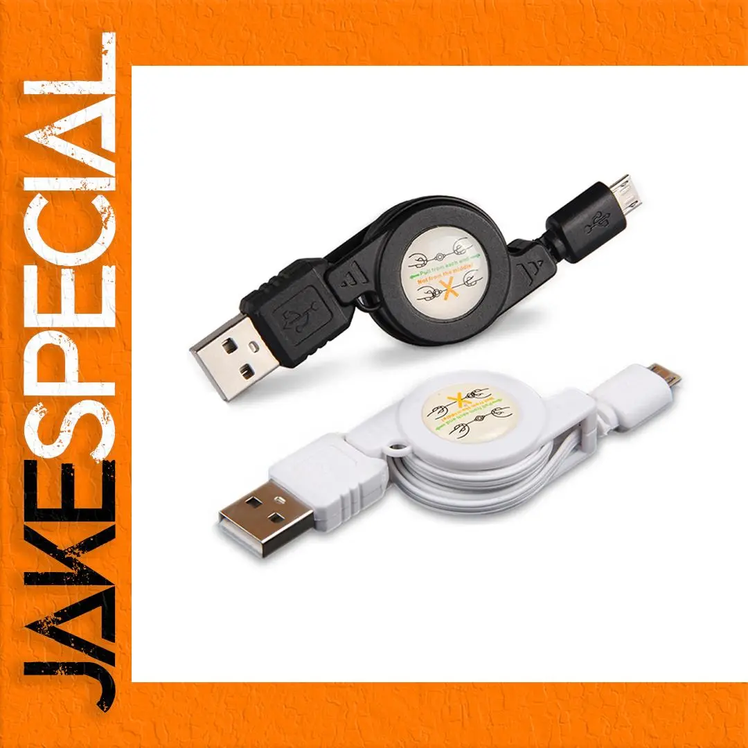 Retractable Micro USB 2.0 Cable for Android Devices 1 Retractable Micro USB 2.0 Cable for Android Devices