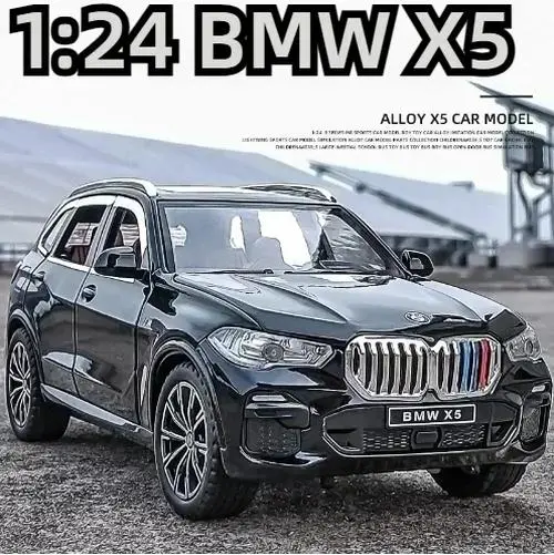 1:24 Scale BMW X5 SUV Model with Sound and Lights 4 1:24 Scale BMW X5 SUV Model with Sound and Lights - Image 4