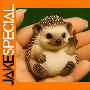 Funny Middle Finger Hedgehog Mini Figurine