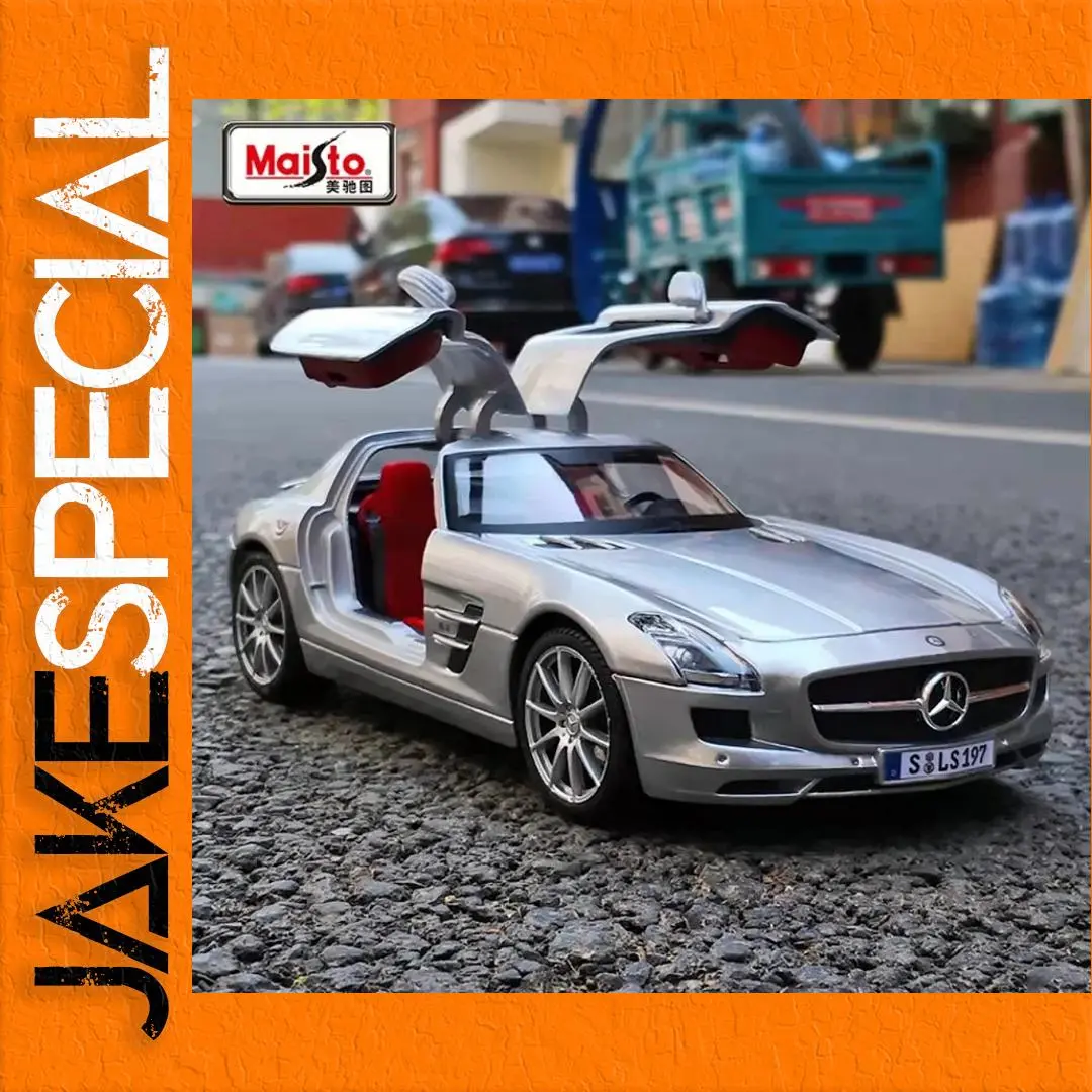 Maisto 1:18 Mercedes Benz SLS AMG Model Car 1 Maisto 1:18 Mercedes Benz SLS AMG Model Car