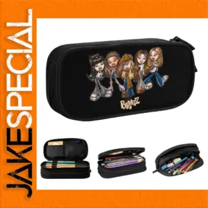 Bratz Cartoon Characters Pencil Case in Black