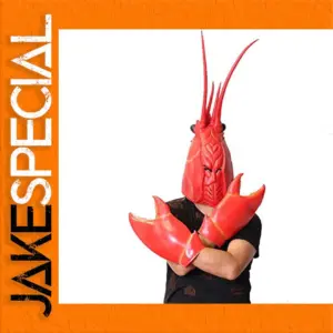 Lobster Costume Set with Mask and Claw Gloves